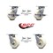 Service Caster 5 Inch Nylon Caster Set with Ball Bearings 4 Swivel Lock 2 Brake SCC-30CS520-NYB-TLB-BSL-2-BSL-2 - alternate 5